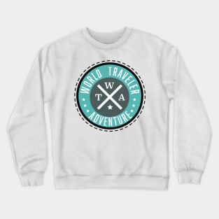 World Traveler Adventure retro logo Crewneck Sweatshirt